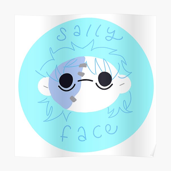 Sally Face Round Sticker Poster RB0106 product Offical Sally Face Merch