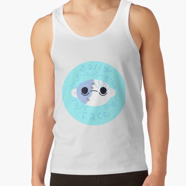 Sally Face Round Sticker Tank Top RB0106 product Offical Sally Face Merch