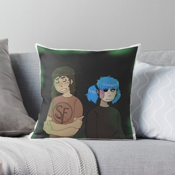 larry and sally face Throw Pillow RB0106 product Offical Sally Face Merch