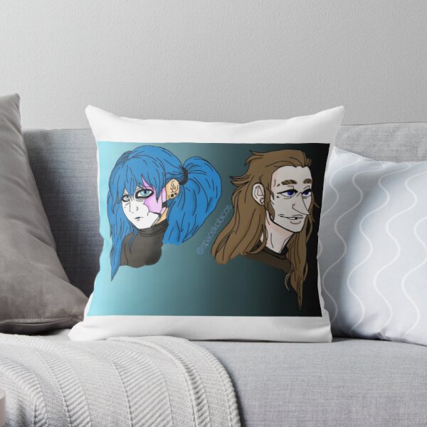 Sal and Larry - Sally Face Throw Pillow RB0106 product Offical Sally Face Merch