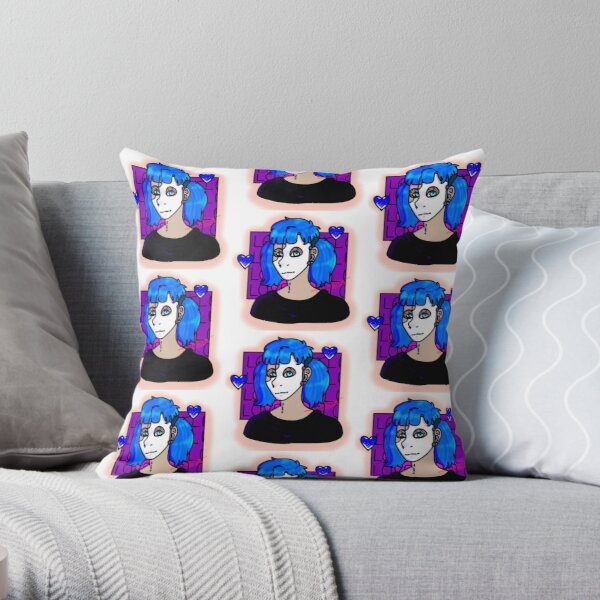 Sally Face Valentines! (Soft Outline) Throw Pillow RB0106 product Offical Sally Face Merch