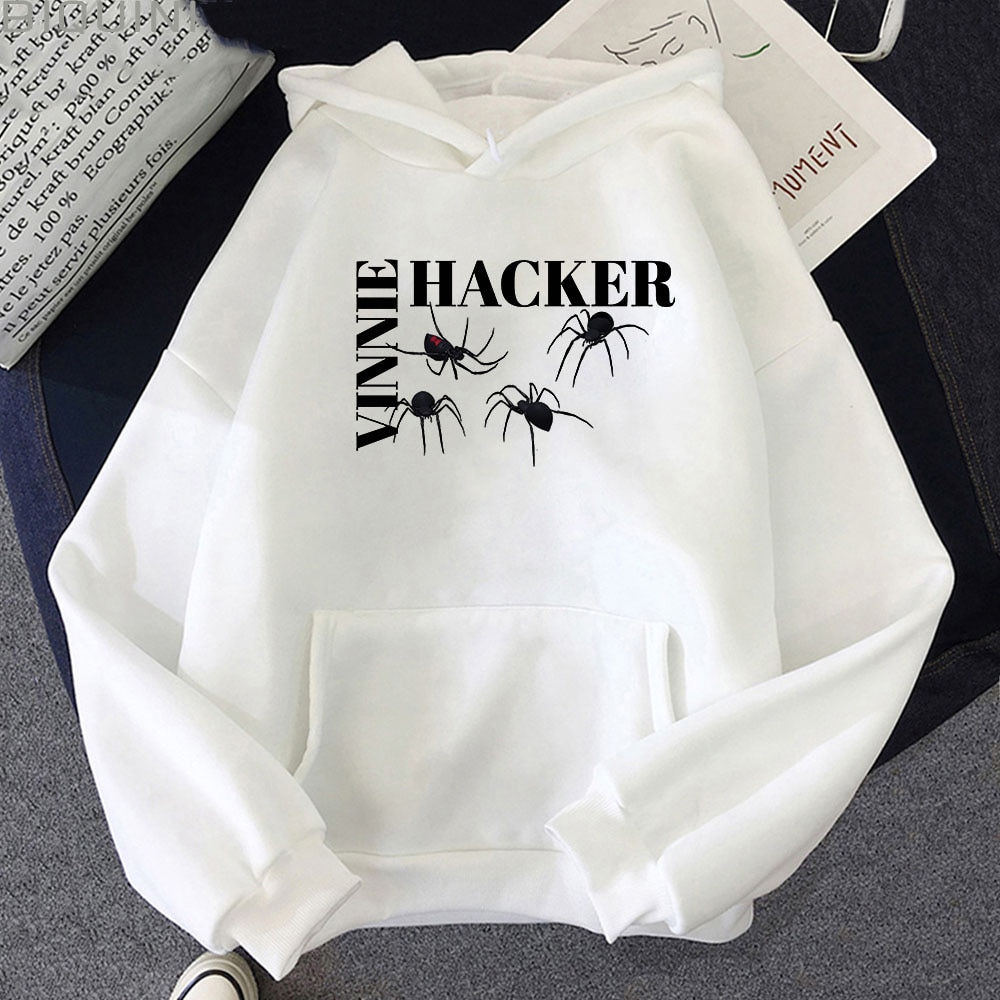 Vinnie Hacker Hoodie Letter Printing Sweatshirt Women Streetwear Celebrity Unisex Hip Hop Punk Clothes Spider Pullovers 6 - Sally Face Merch